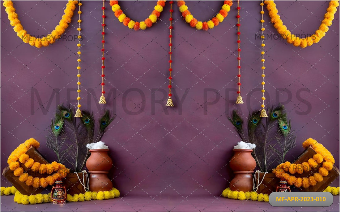 DECOR FOR KRISHNA + PEEL BACKDROPS