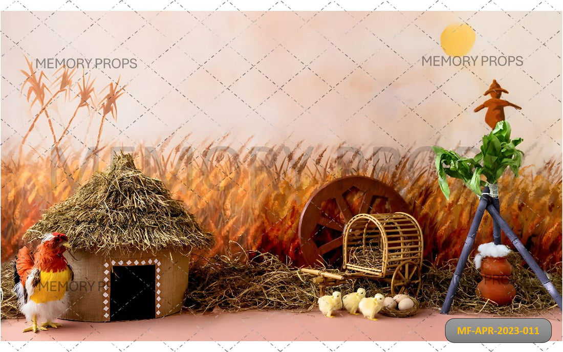 PONGAL THEME +PEACHY TEXTURE BACKDROPS