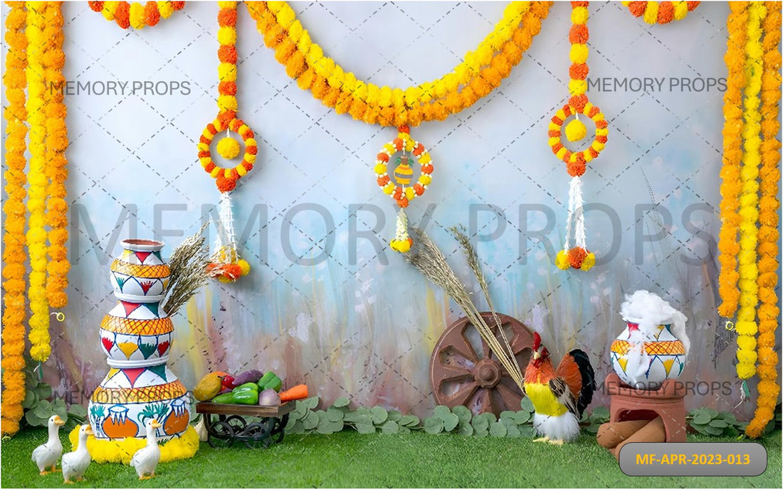 KRISHNA JANMASHTAMI THEME + GRASS TEXTURE BACKDROPS