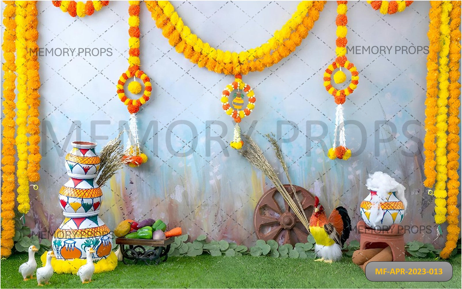 KRISHNA BORN DAY CELEBRATION - BABY PRINTED BACKDROPS