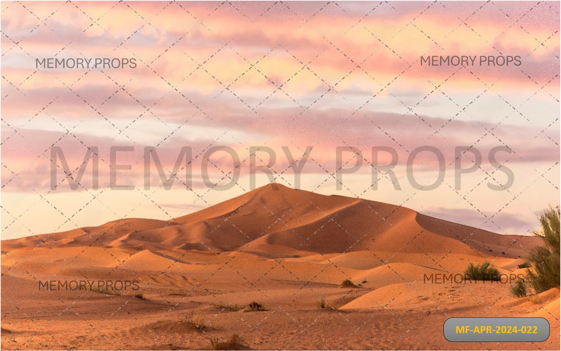 SUN SETS BEHIND THE DESERT DUNES + DARK ORANGE SOIL BACKDROPS