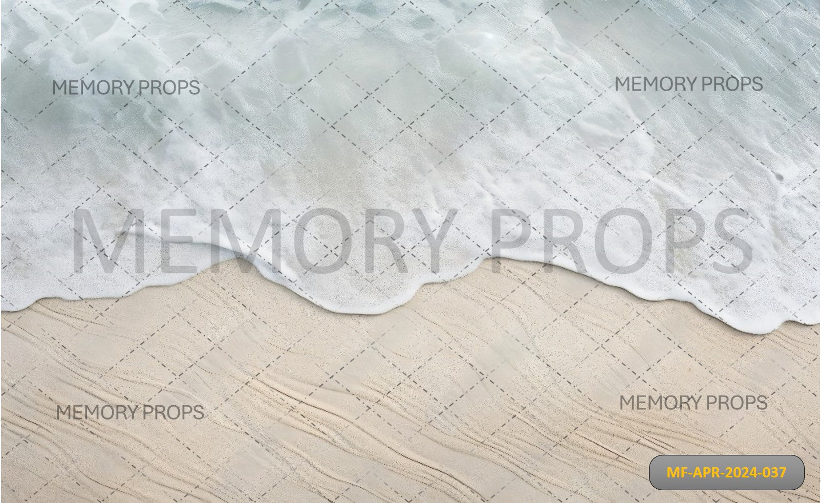 SOFT OCEAN ON THE BEACH - PRINTED BACKDROPS