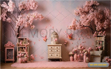 BLOSSOM BREEZE AIRY FLORAL THEME - BABY PRINTED BACKDROPS