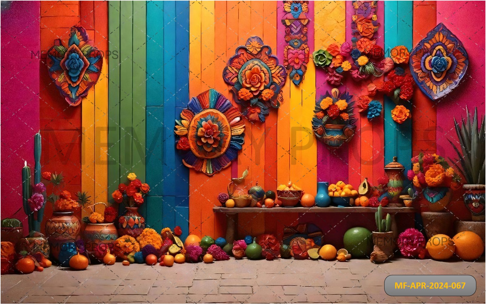 BEAUTIFUL MEXICAN PARTY DECORATION - PRINTED BACKDROPS