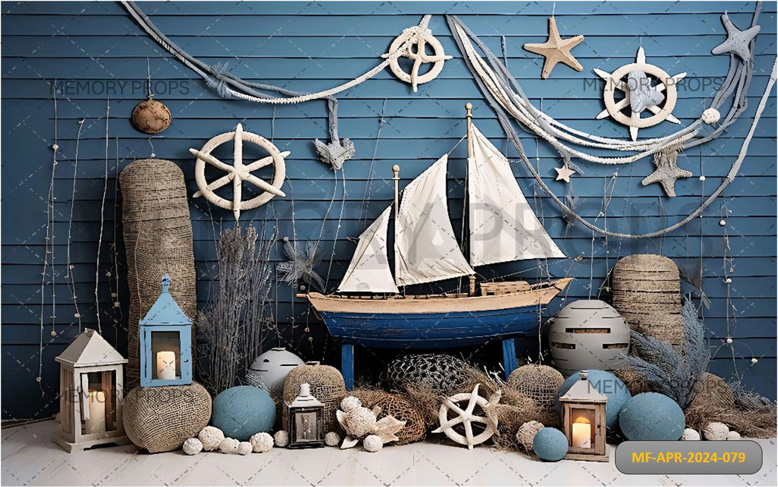 AVEZZANO SUMMER BOAT THEME + GREY TEXTURE BACKDROPS