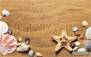 BROWN SAND AND A VARIETY OF SNAILS - PRINTED BACKDROPS