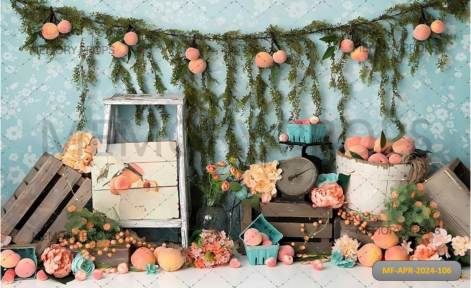 BEAUTIFUL FLOWERS ARCH - PRINTED BACKDROPS