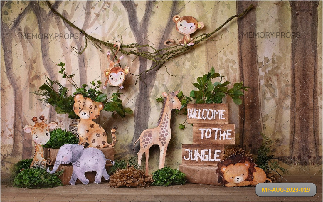 INTO THE JUNGLE + WOODEN TEXTURE BACKDROPS