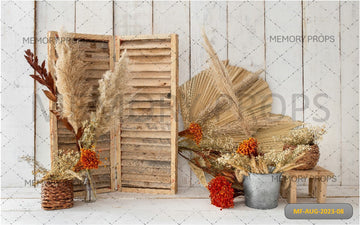 BOHO LAEACCO THEME - BABY PRINTED BACKDROPS