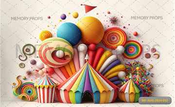 CANDY CIRCUS- BABY PRINTED BACKDROPS