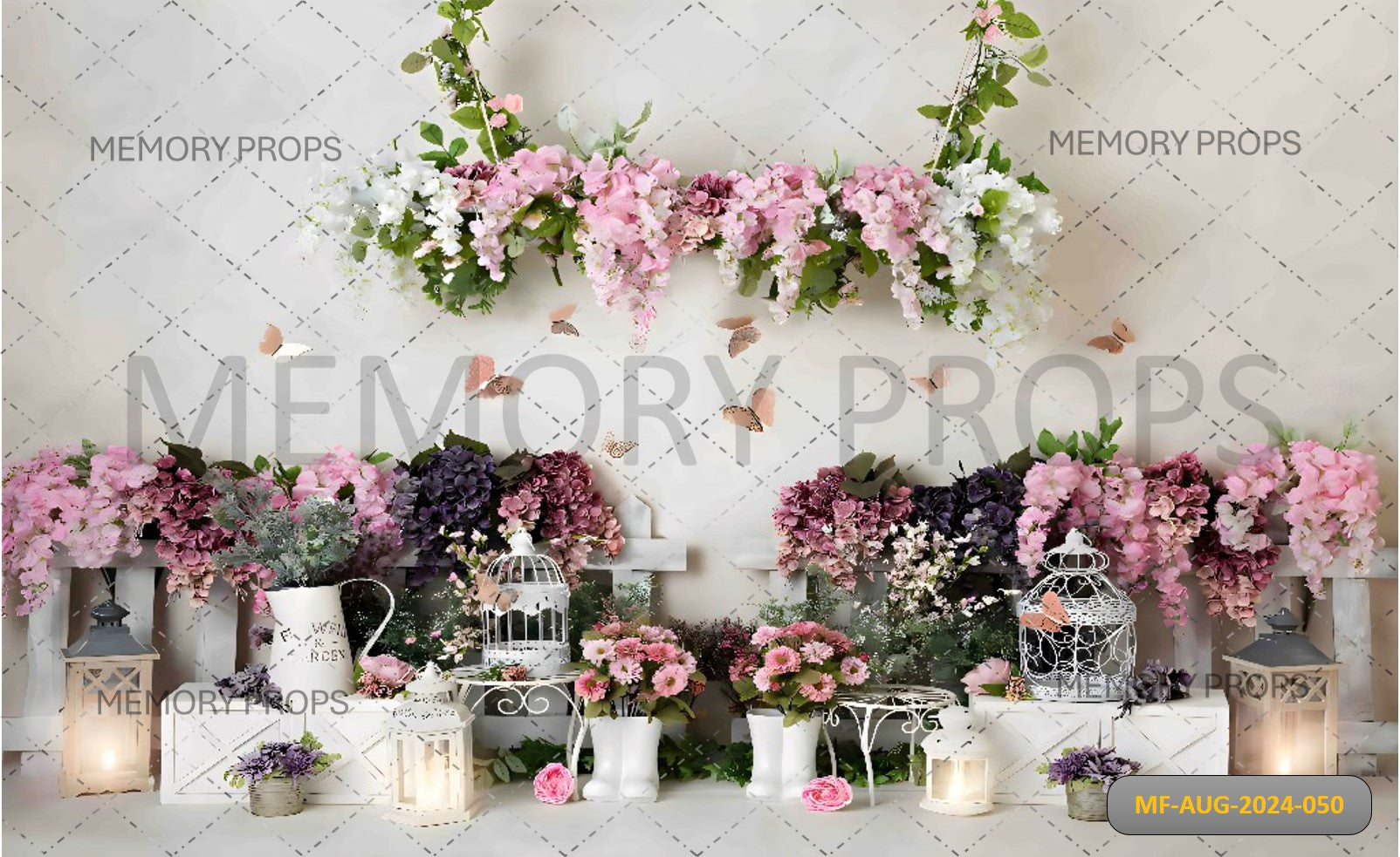 SPRING FLOWERS GARDEN - PRINTED BACKDROPS