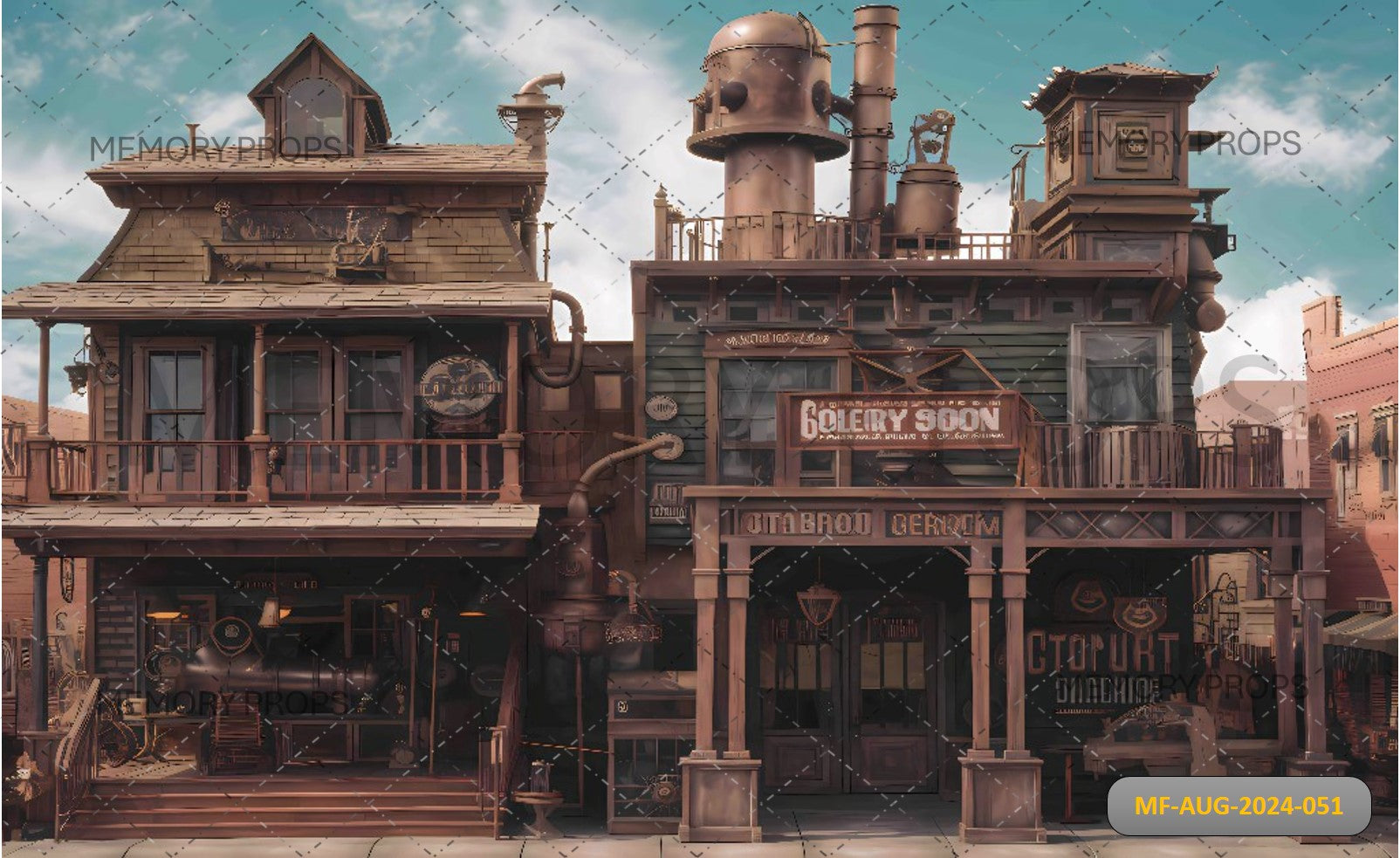 VICTORIAN TOWN - PRINTED BACKDROPS