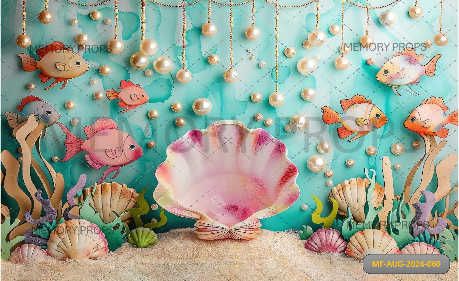 Fish Land Printde Backdrops