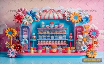 COLORFUL CANDY ROOM- PRINTED BACKDROPS