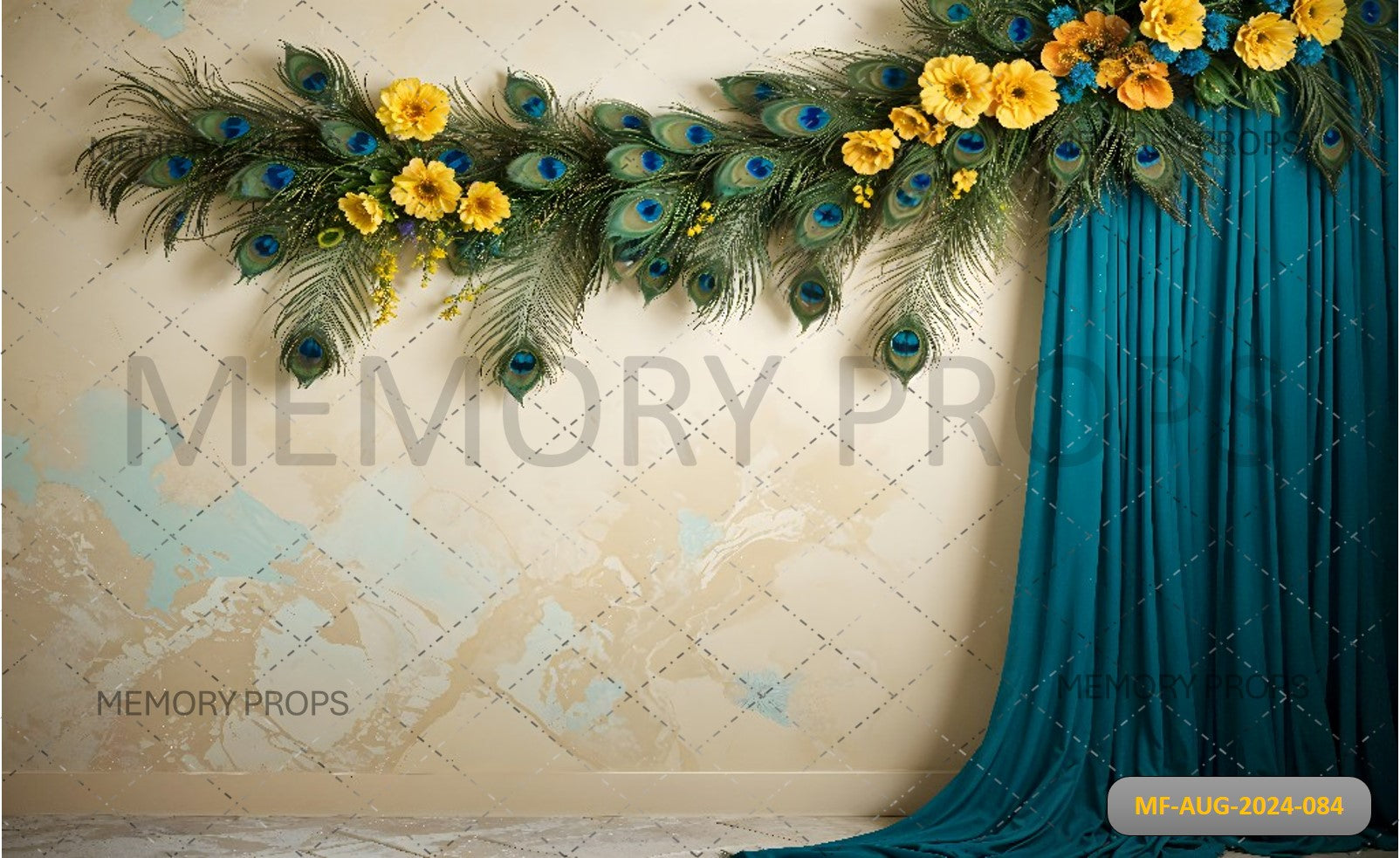 PEACOCK FEAUTER CREEPER - PRINTED BACKDROPS