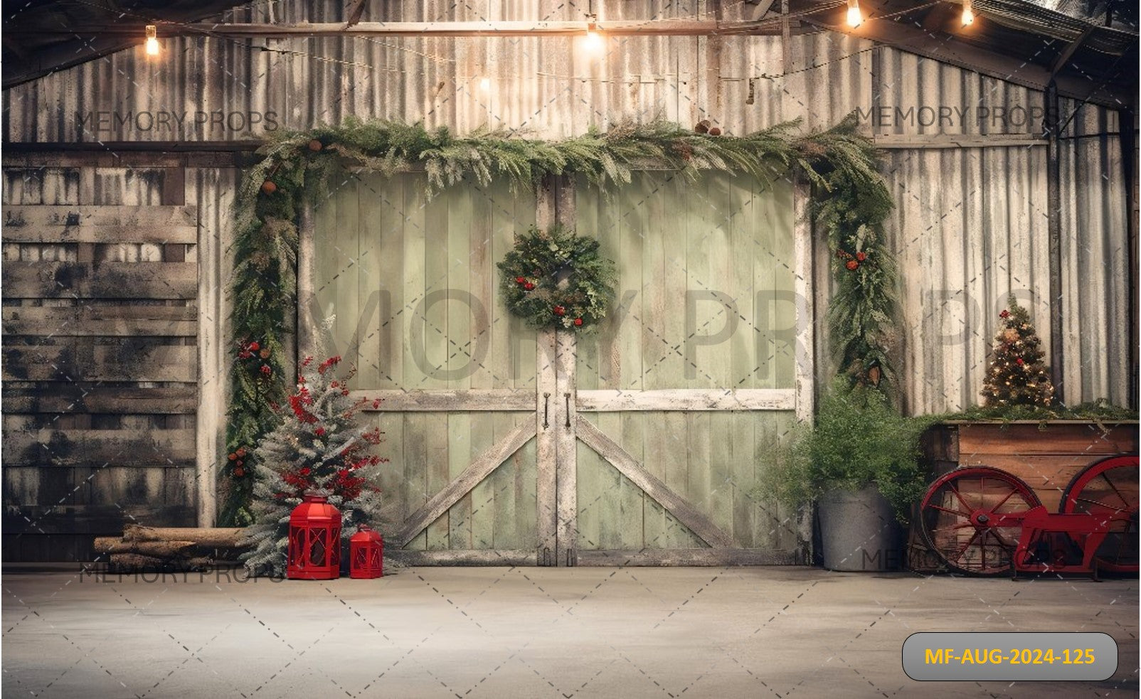 CHRISTMAS ENTRANCE DOOR - PRINTED BACKDROPS