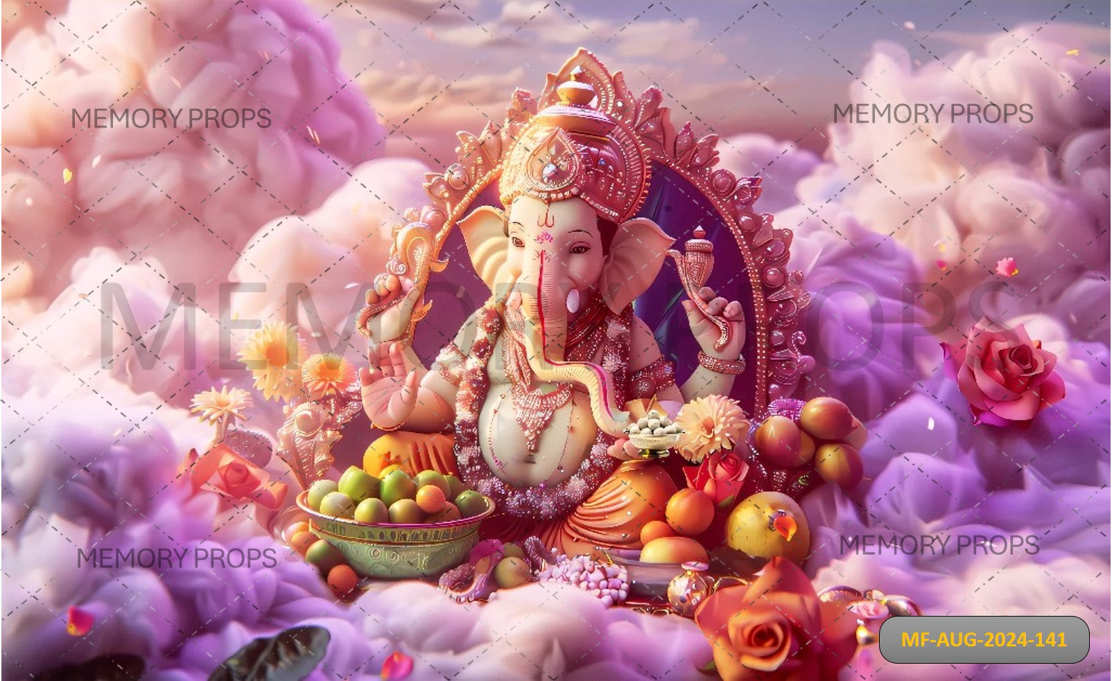 GANESHA COLORFUL EVENT - PRINTED BACKDROPS