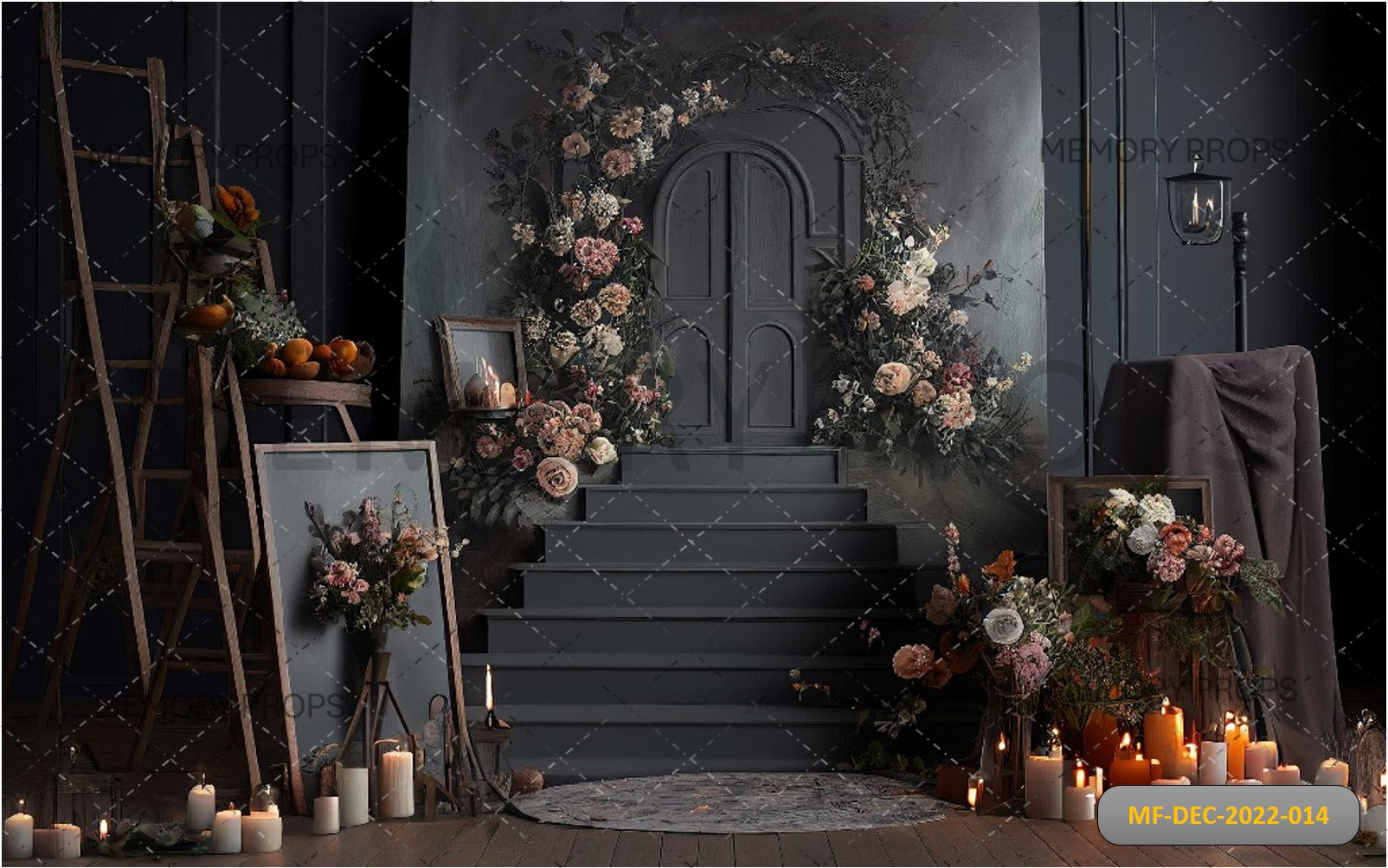 BLACK FLOWER BEAUTY - PRINTED BACKDROPS