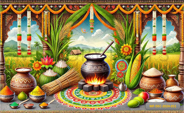 PONGAL CULTURAL CELEBRATION - PRINTED BACKDROPS