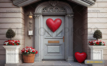 HEART SHAPED DOOR DECORATION - PRINTED BACKDROPS