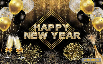 NEW YEAR CELEBRATION PRINTED BACKDROP