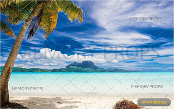 BEACH WITH WHITE SAND - PRINTED BACKDROPS