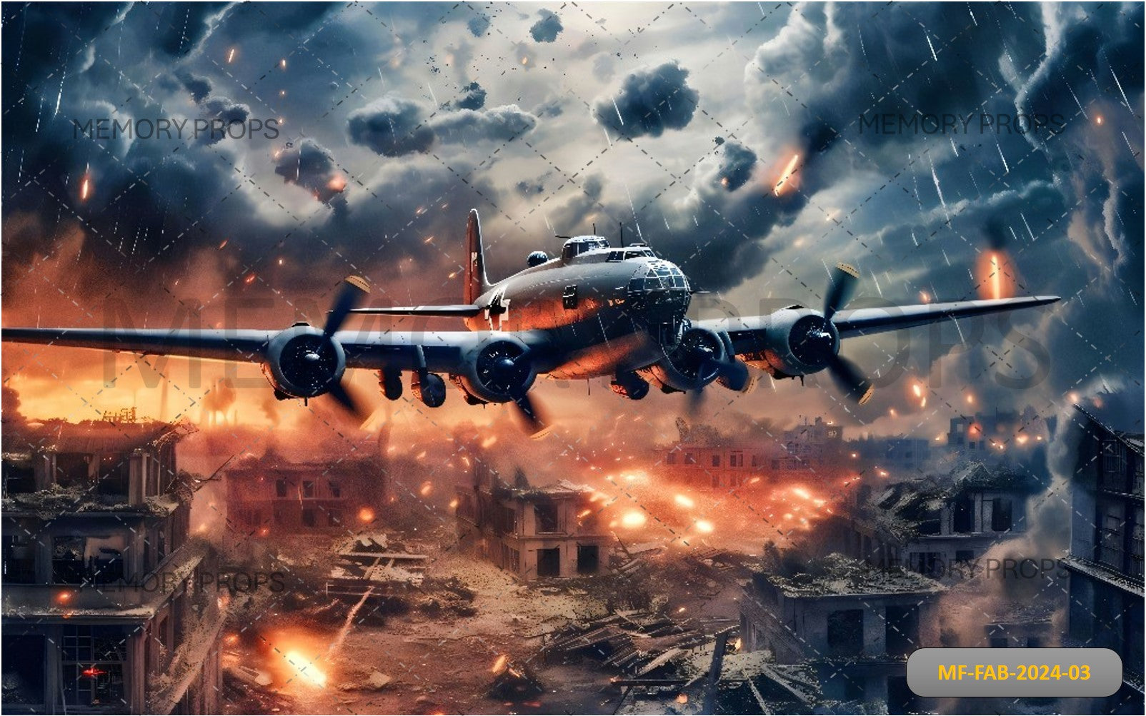 WORLD WAR LI PLANES - PRINTED BACKDROPS