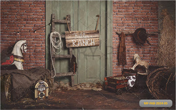 FATHER RANCH COWBOY YARD - BABY PRINTED BACKDROPS