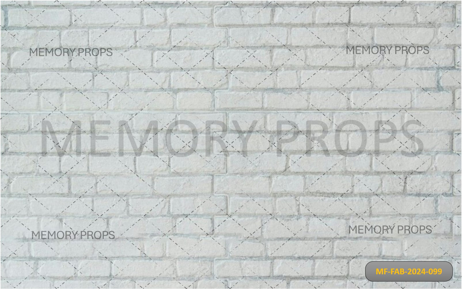 WHITE BRICK WALL - PRINTED BACKDROPS