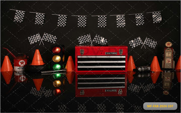 CAR RACING THEME - PRINTED BACKDROPS