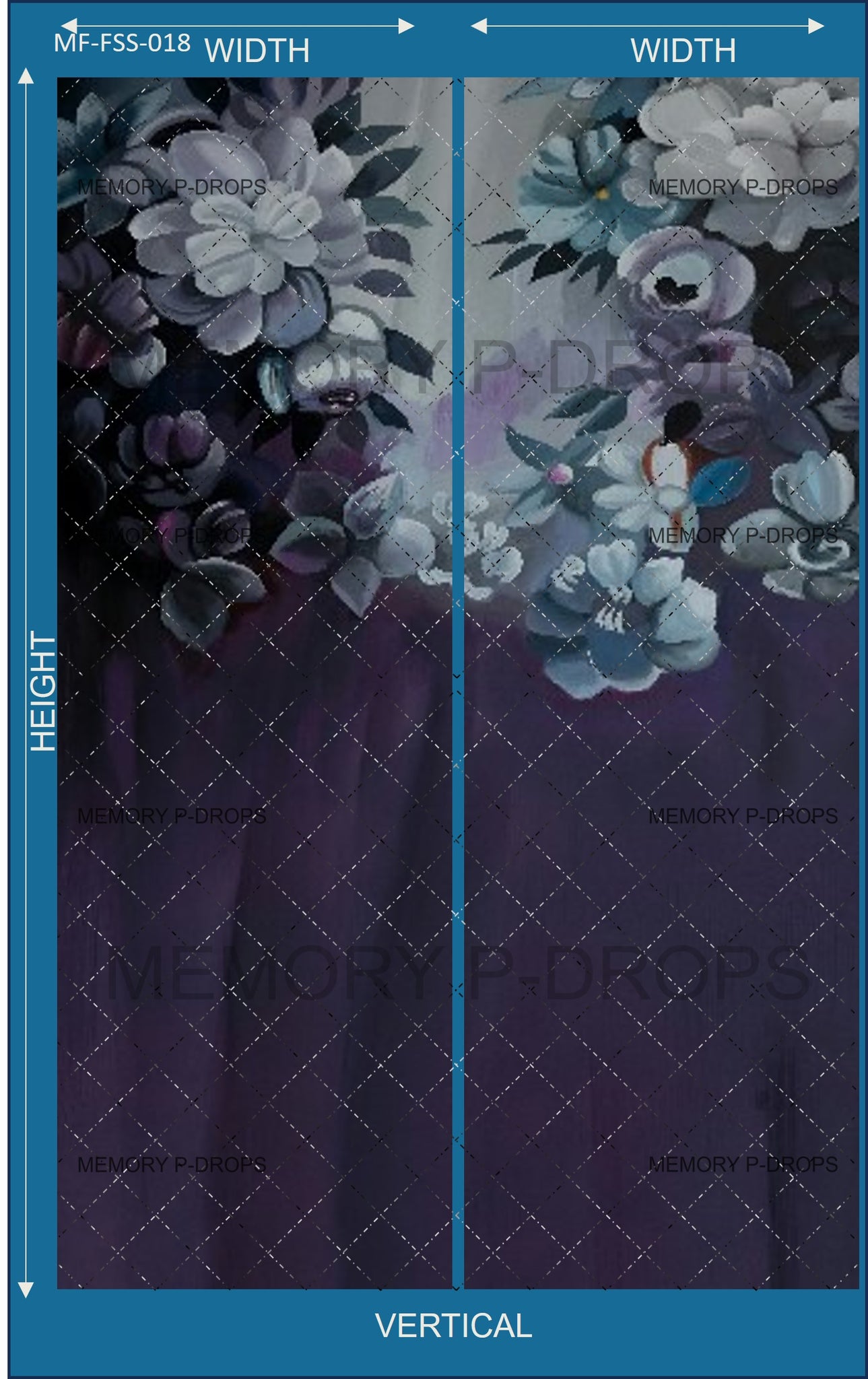 NIGHT BLOOMS VERTICAL JOINT BACKDROPS