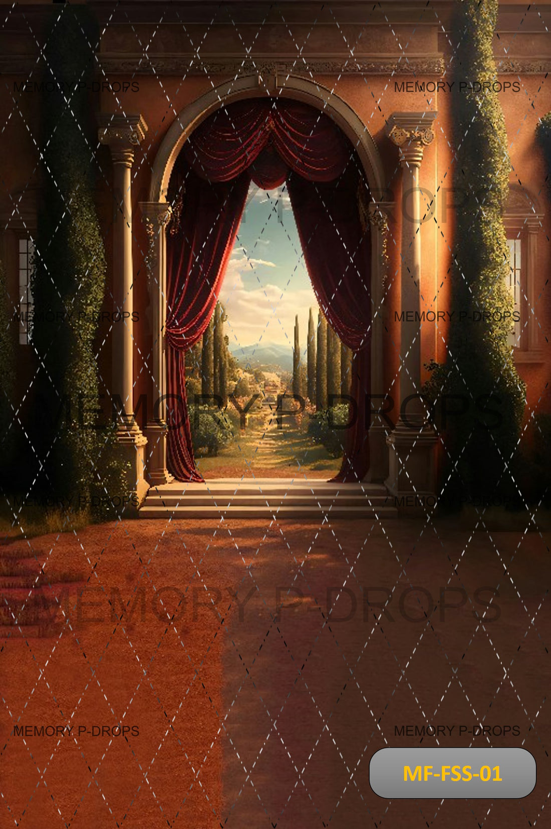 TUSCAN VILLA VERTICAL JOINT BACKDROPS