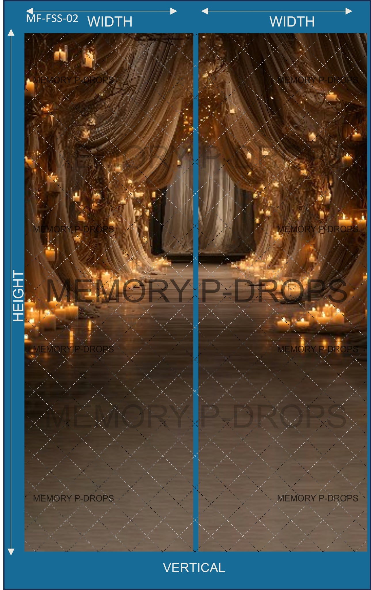 LUXURY WEDDING THEME VERTICAL JOINT BACKDROPS