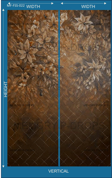 GOLDEN FLORAL FANTASY VERTICAL JOINT BACKDROPS