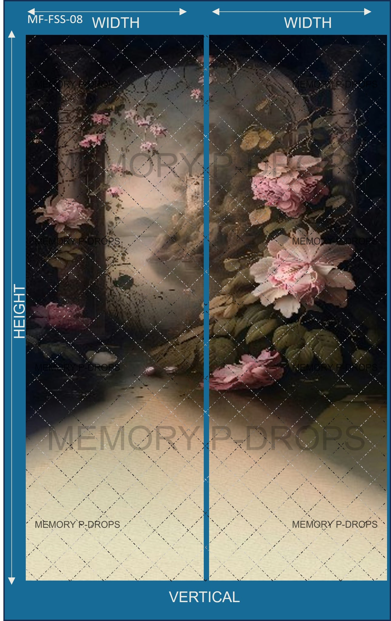 FLORAL GARDEN VERTICAL JOINT BACKDROPS