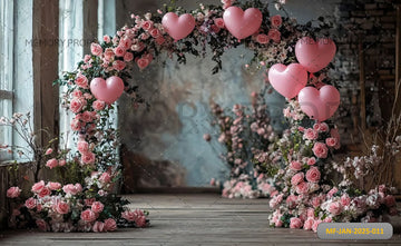 ELEGANT FLORAL ARCHWAY FOR WEDDINGS AND EVENT-PRINTED BACKDROPS