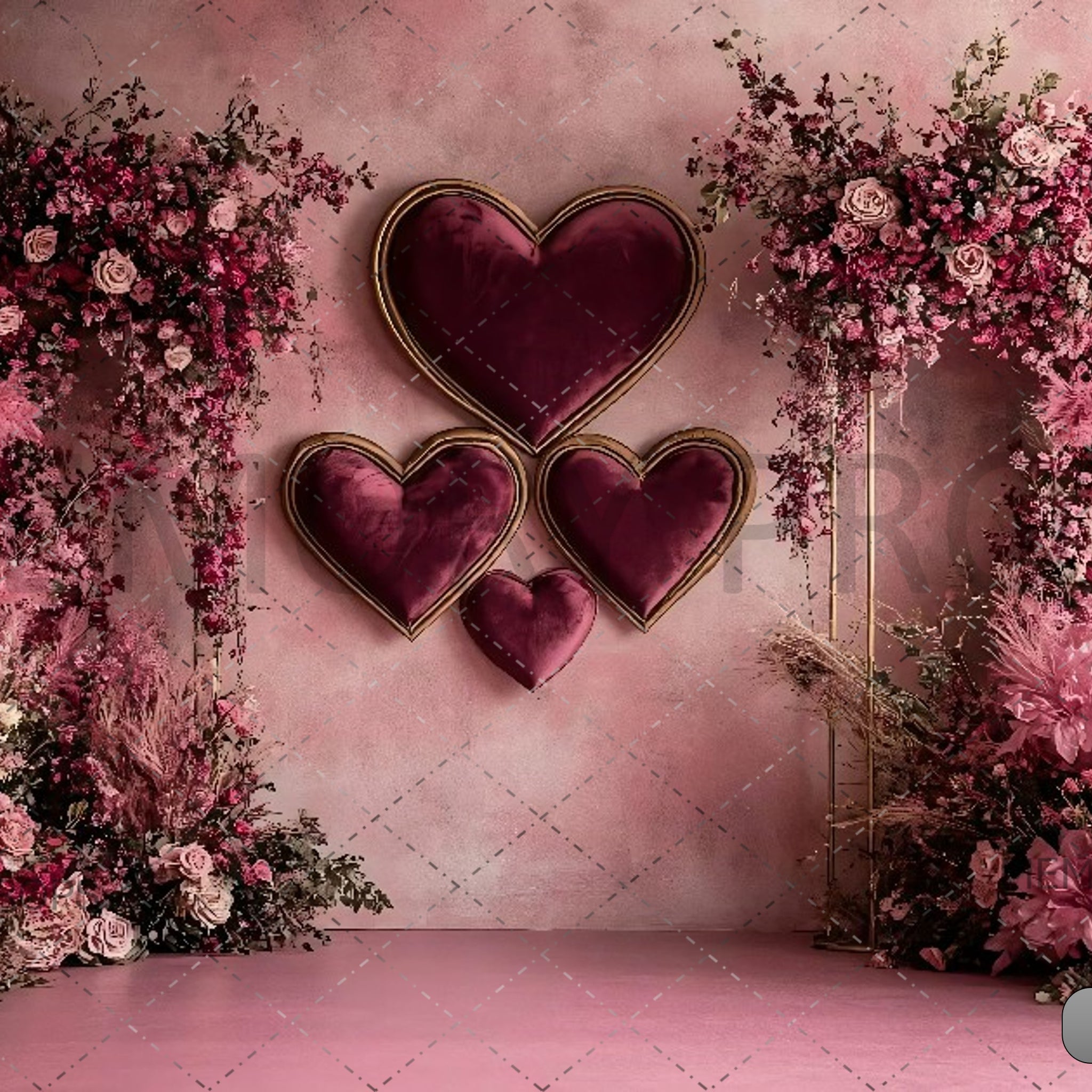 HEART STRINGS DAY - PRINTED BACKDROPS