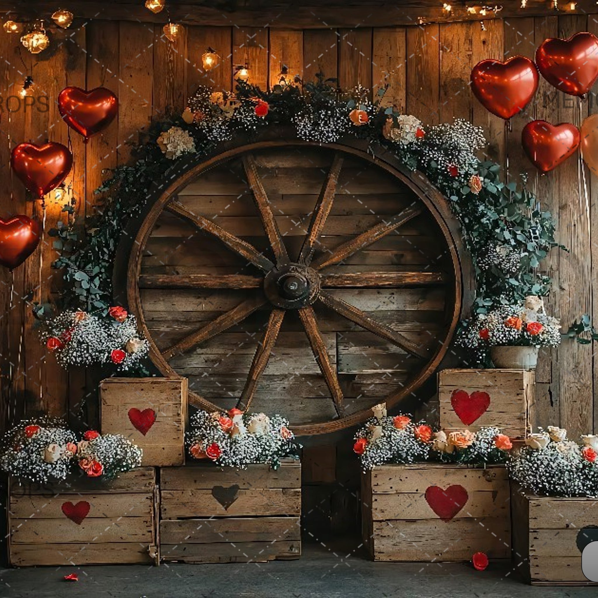 BOND OF HEARTS DAY - PRINTED BACKDROPS