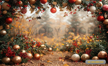 CHRISTMAS TREES BOKEH - PRINTED BACKDROPS