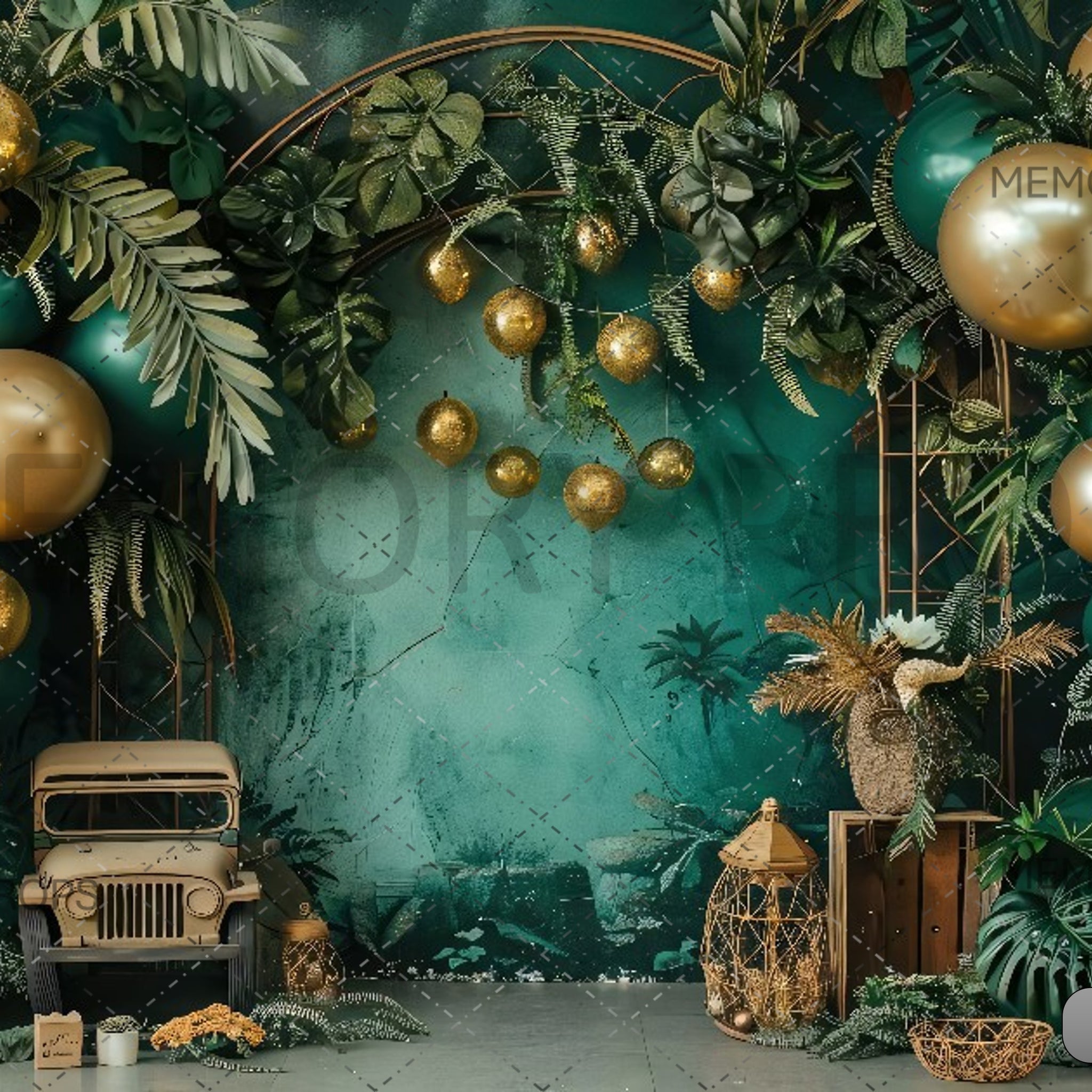 JUNGLE SAFARI TROPICAL - PRINTED BACKDROPS