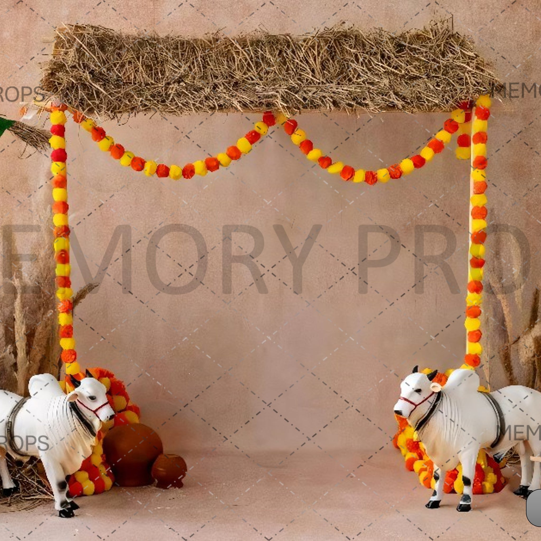 PONGAL FESTIVAL - PRINTED BACKDROPS