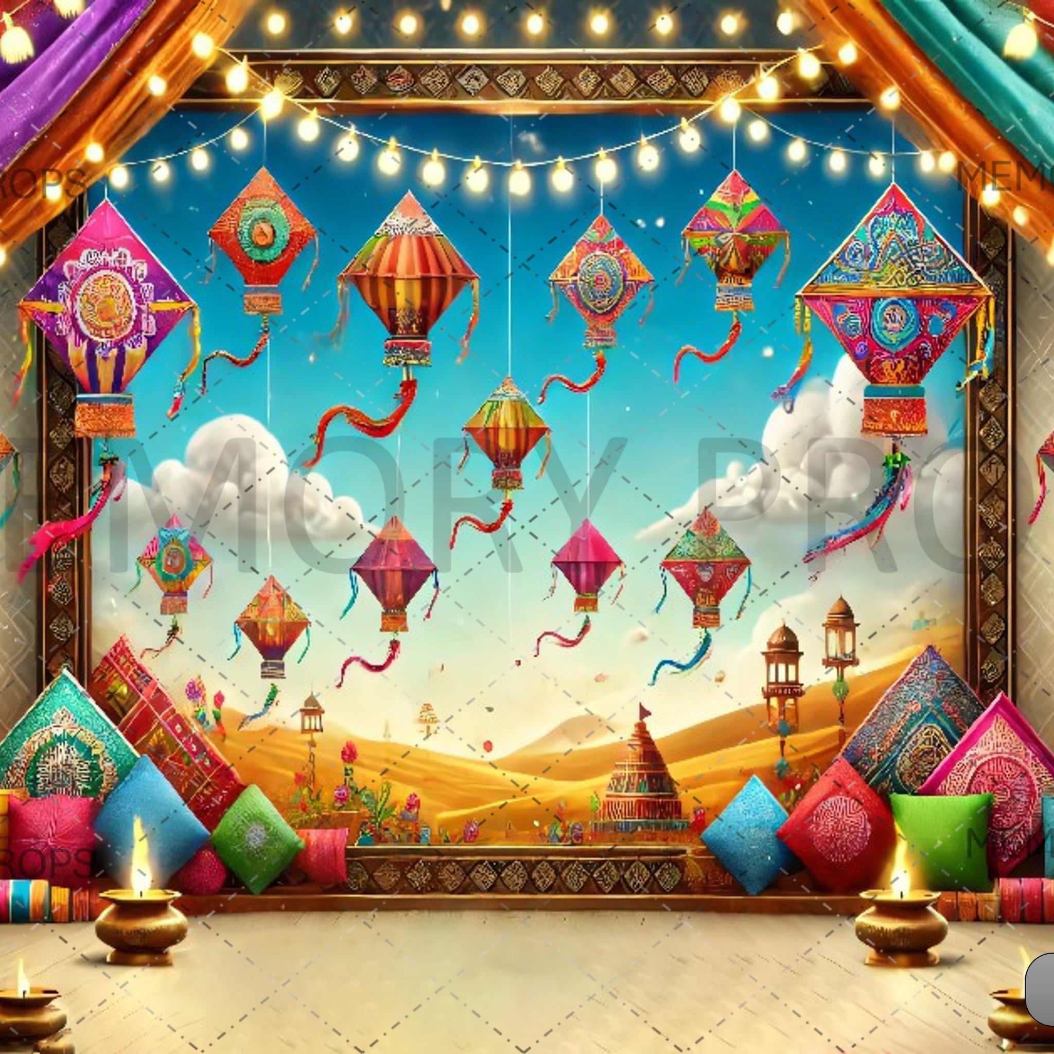 KITE DAY HARMONY-PRINTED BACKDROPS