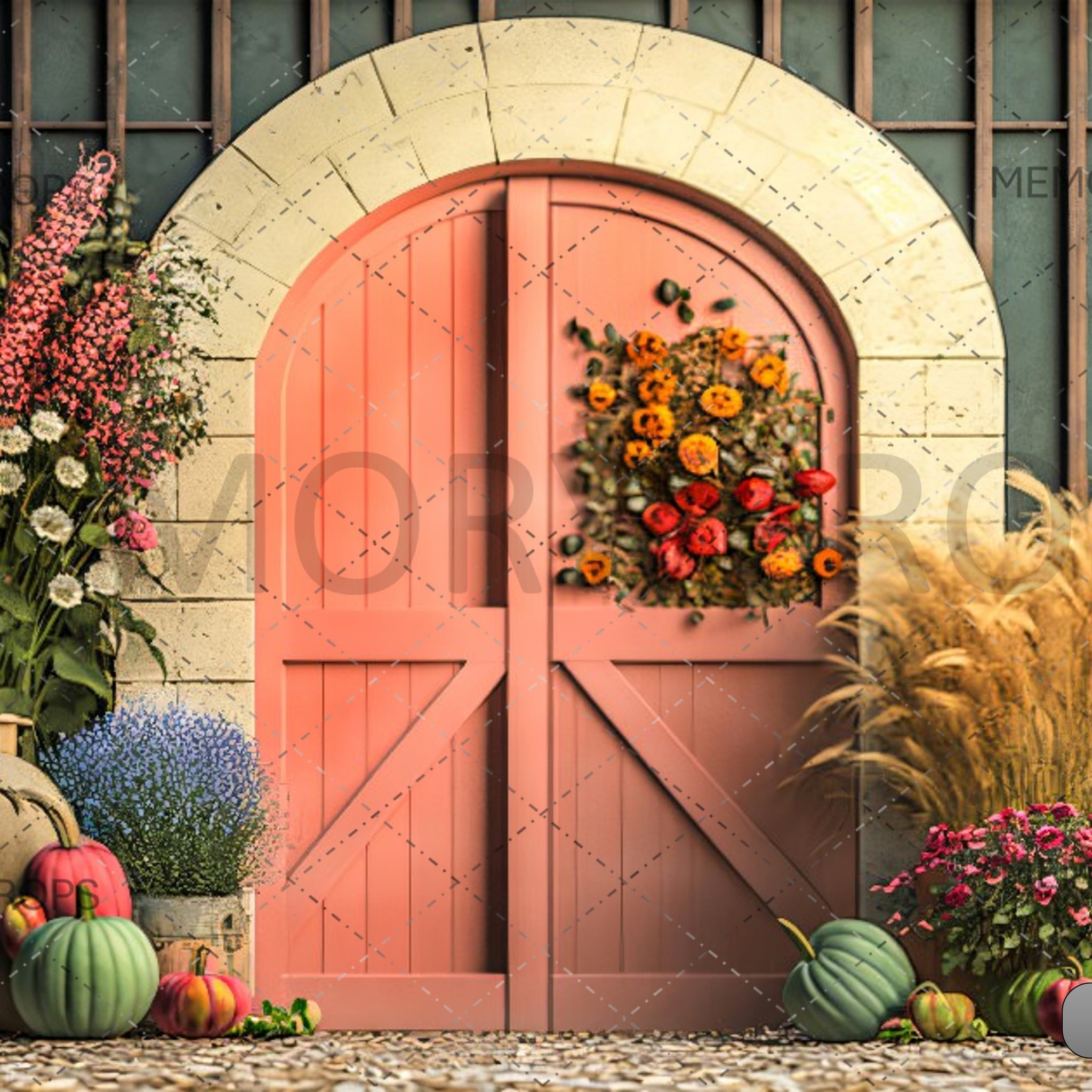 FESTIVE FALL DOOR - PRINTED BACKDROPS