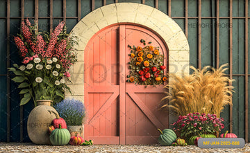 FESTIVE FALL DOOR - PRINTED BACKDROPS