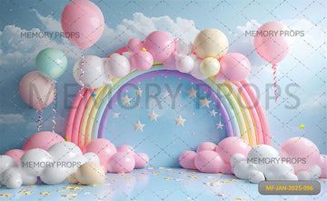 A RAINBOW SHAPED ARCH GENERATIVE - PRINTED BACKDROPS