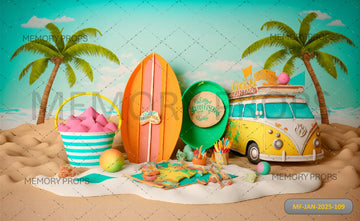 BEACH VACCA THEME - PRINTED BACKDROPS