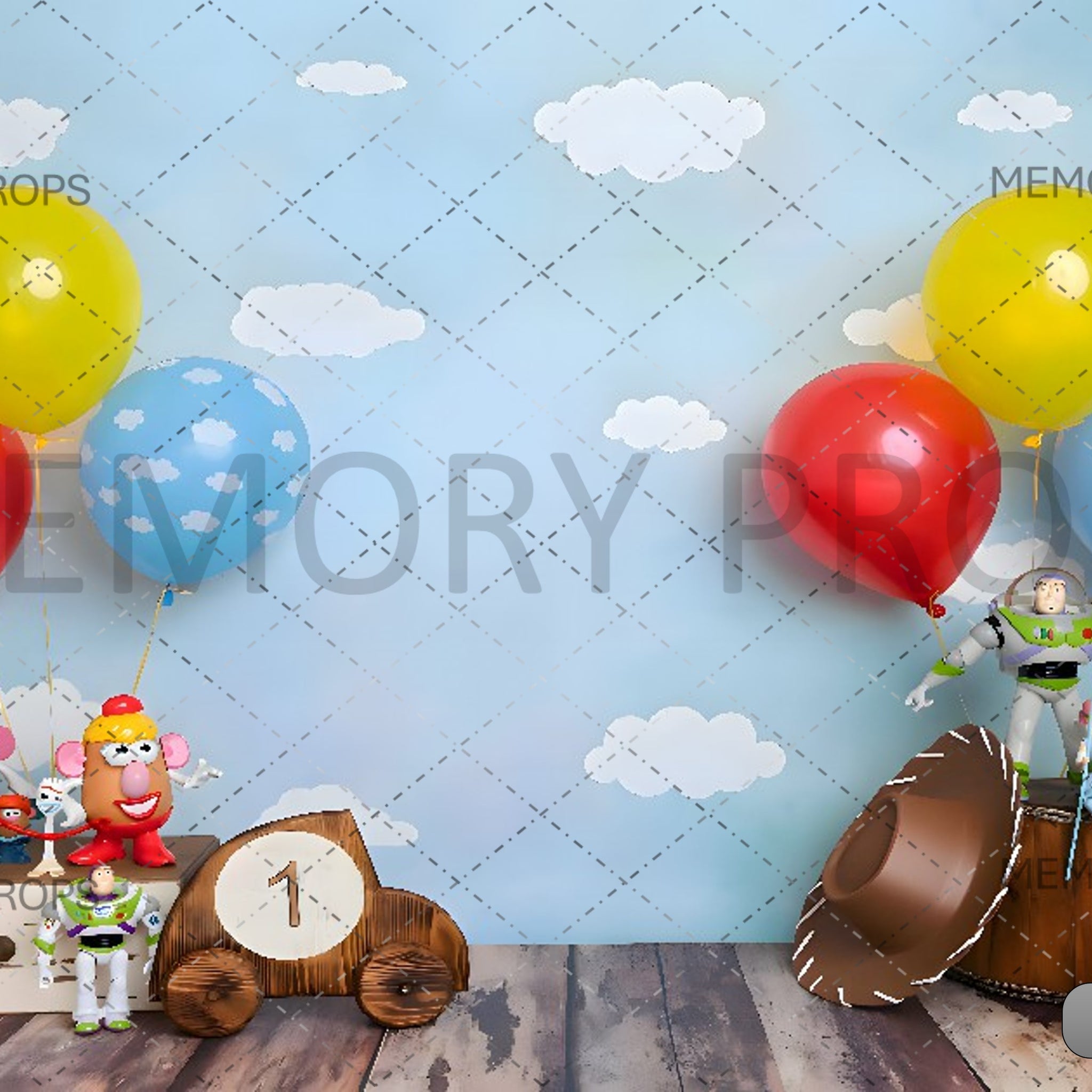 TOY STORY THEME - PRINTED BACKDROPS