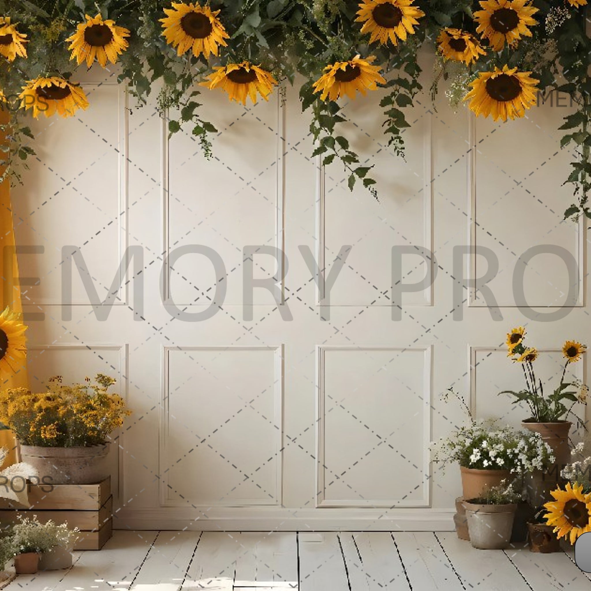 SUNFLOWER HALL - PRINTED BACKDROPS