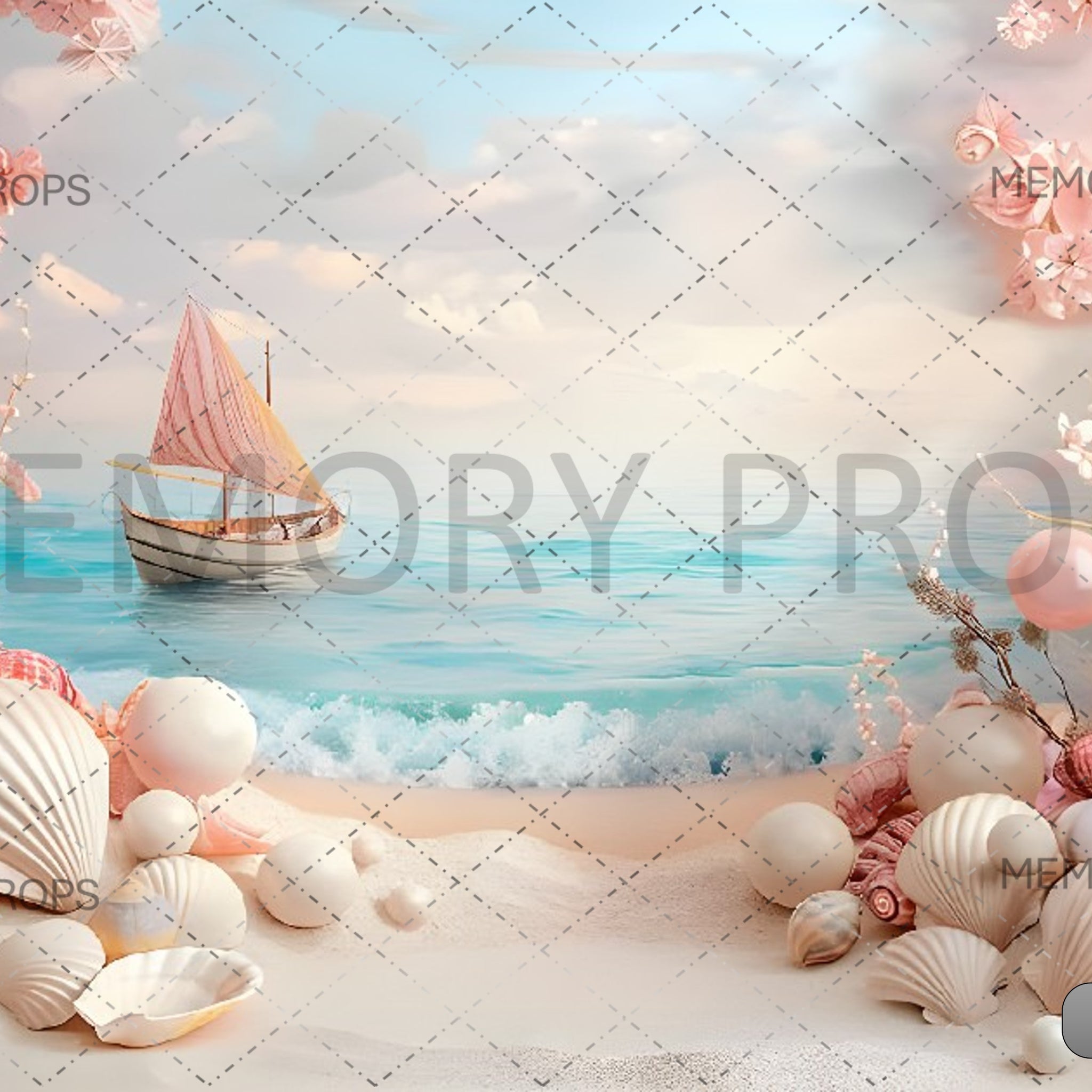 PEARLY BEACH - PRINTED BACKDROPS