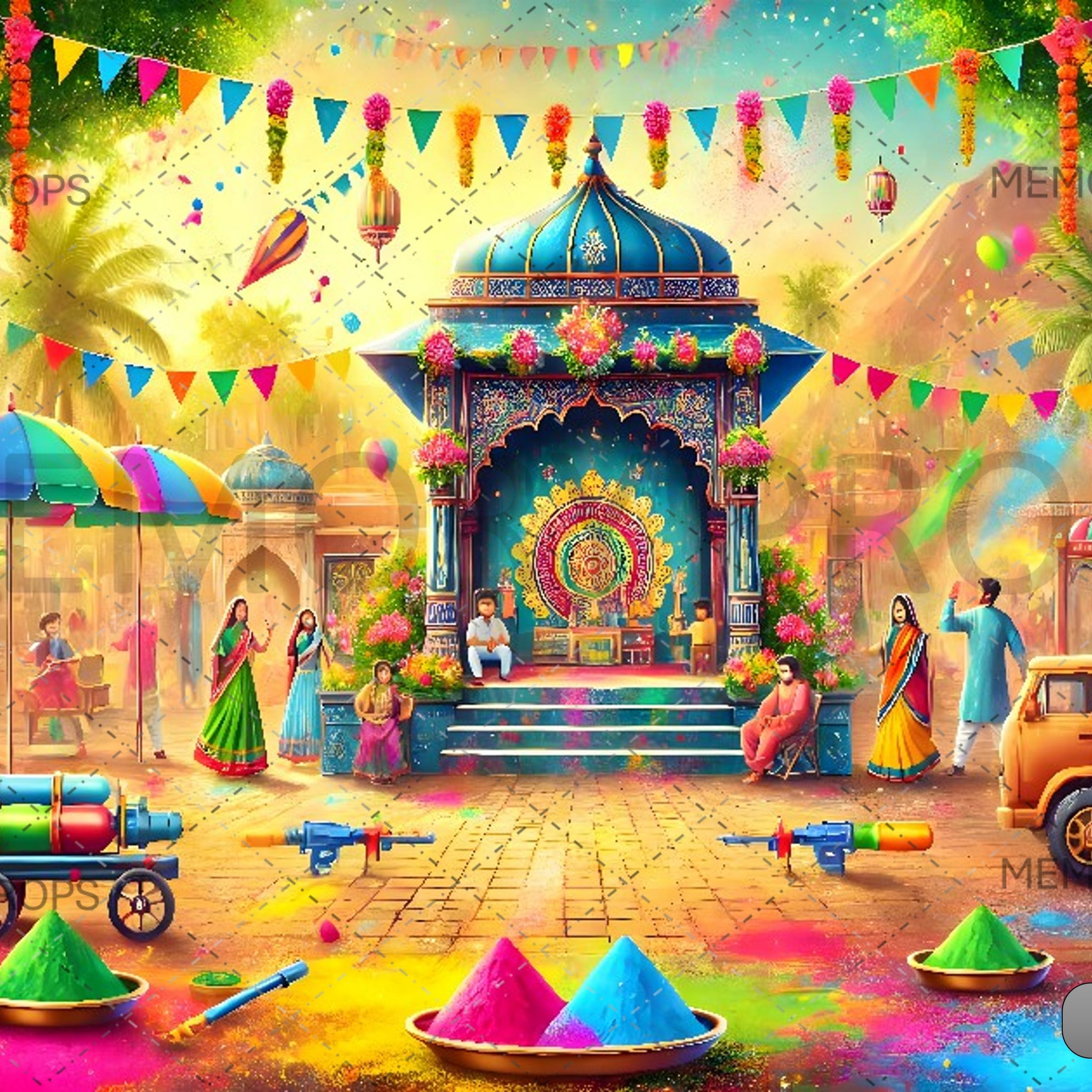 HOLI THEME - PRINTING BACKDROPS